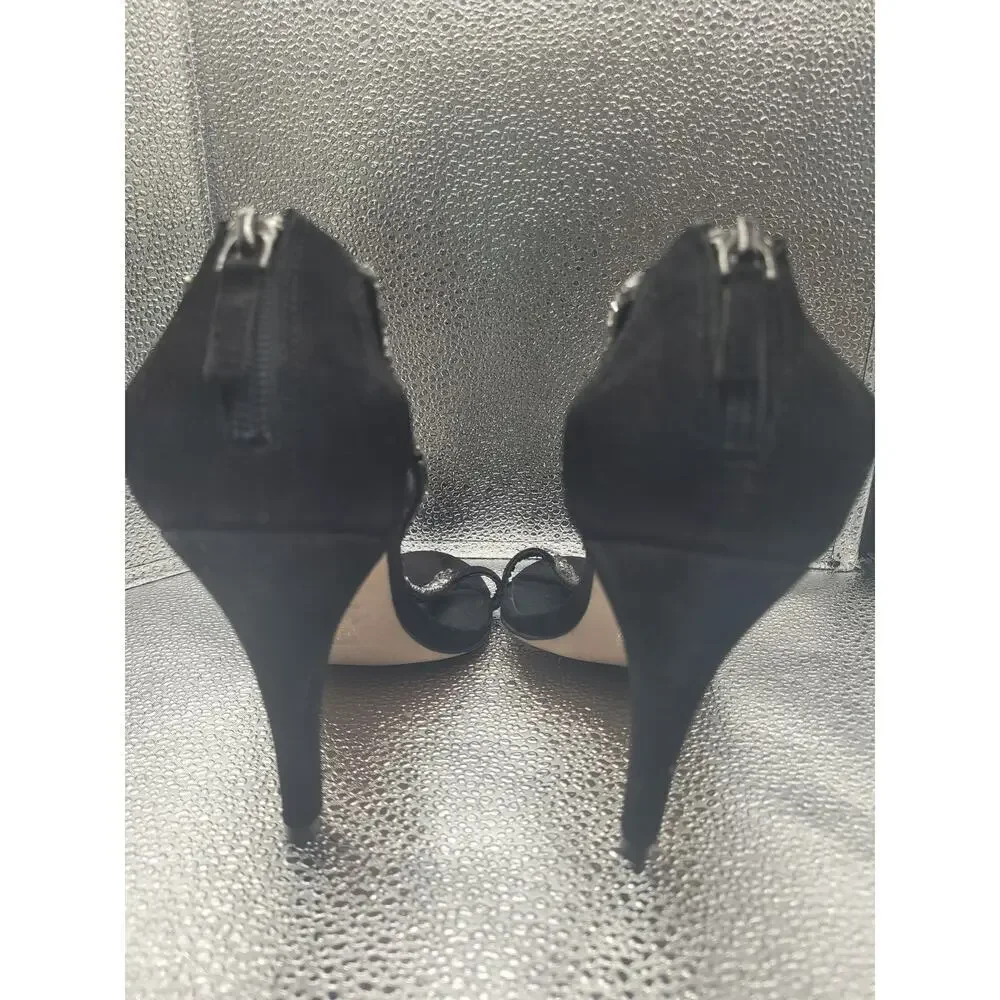 Aldo 3"‎ Heel  Black/Silver sequin Sz 7 - Picture 3 of 5